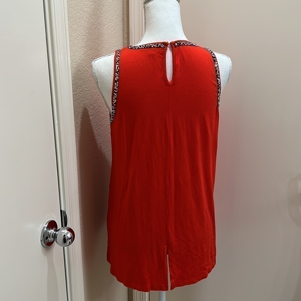 Vince Camuto beaded neckline tank top - Picture 5 of 7